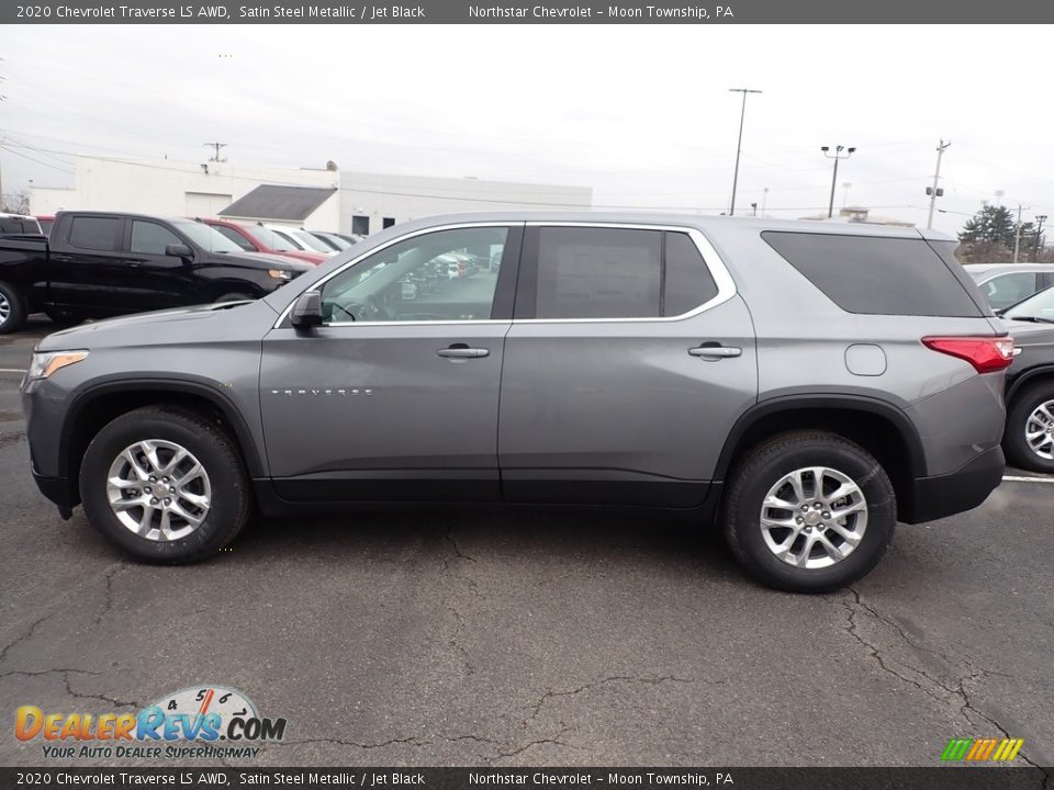 2020 Chevrolet Traverse LS AWD Satin Steel Metallic / Jet Black Photo #2