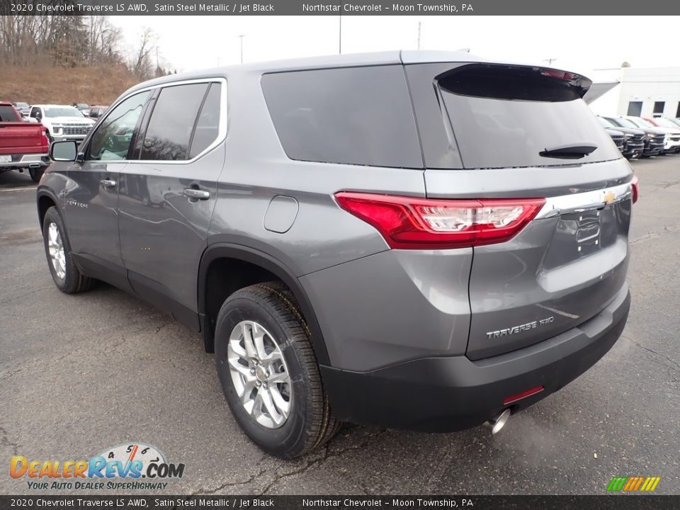 2020 Chevrolet Traverse LS AWD Satin Steel Metallic / Jet Black Photo #3