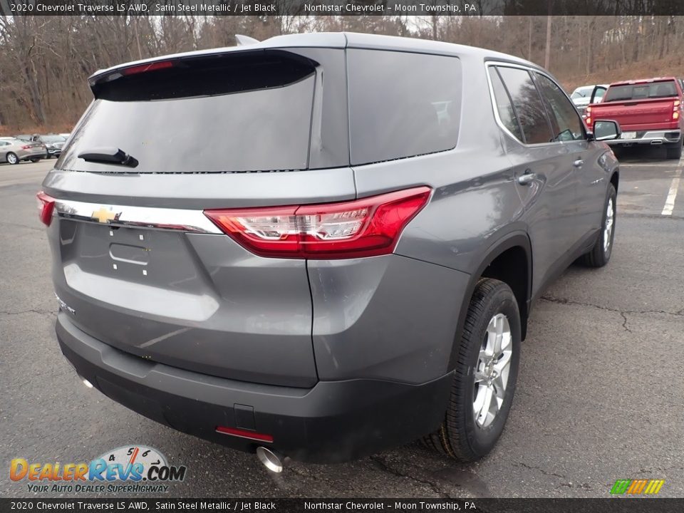 2020 Chevrolet Traverse LS AWD Satin Steel Metallic / Jet Black Photo #5