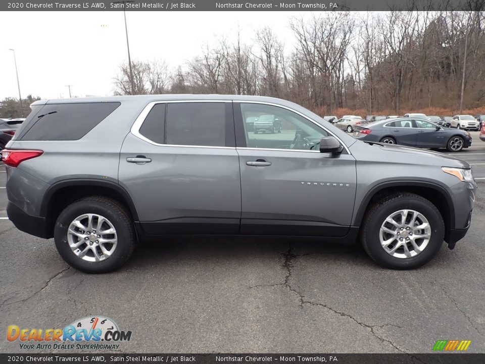 2020 Chevrolet Traverse LS AWD Satin Steel Metallic / Jet Black Photo #6
