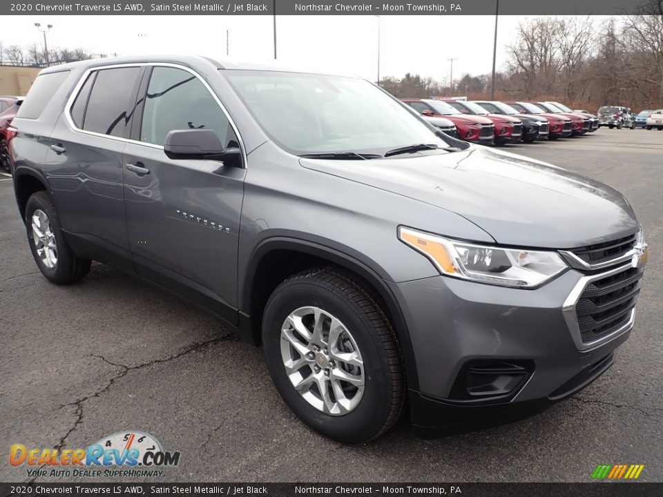 2020 Chevrolet Traverse LS AWD Satin Steel Metallic / Jet Black Photo #7