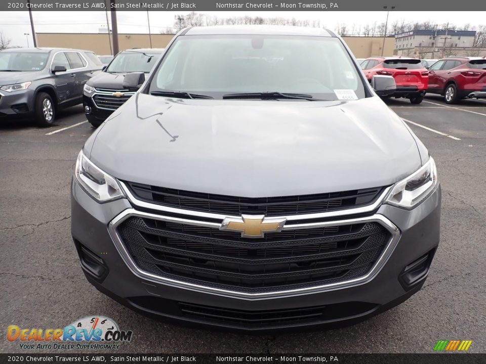 2020 Chevrolet Traverse LS AWD Satin Steel Metallic / Jet Black Photo #8