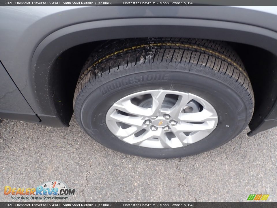 2020 Chevrolet Traverse LS AWD Satin Steel Metallic / Jet Black Photo #9