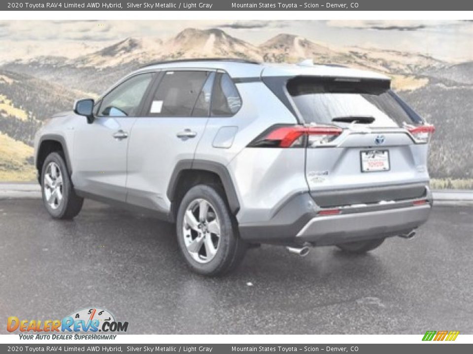 2020 Toyota RAV4 Limited AWD Hybrid Silver Sky Metallic / Light Gray Photo #3