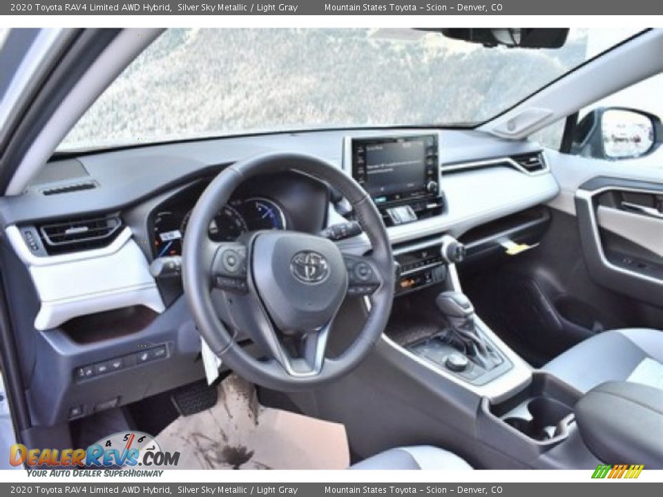 2020 Toyota RAV4 Limited AWD Hybrid Silver Sky Metallic / Light Gray Photo #5