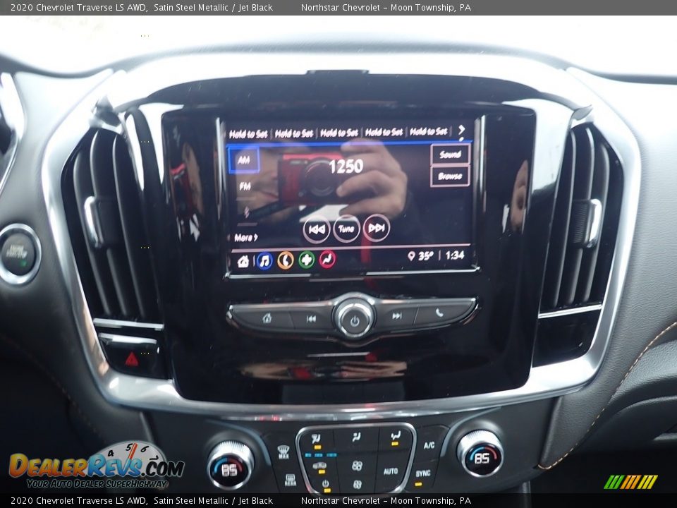 2020 Chevrolet Traverse LS AWD Satin Steel Metallic / Jet Black Photo #17