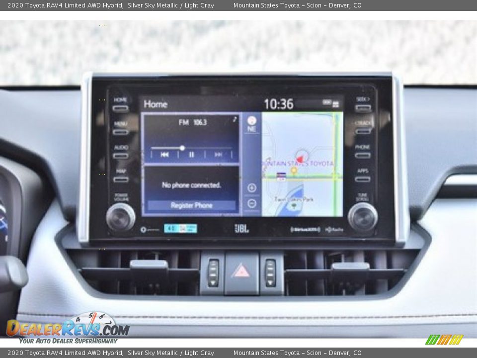 2020 Toyota RAV4 Limited AWD Hybrid Silver Sky Metallic / Light Gray Photo #9