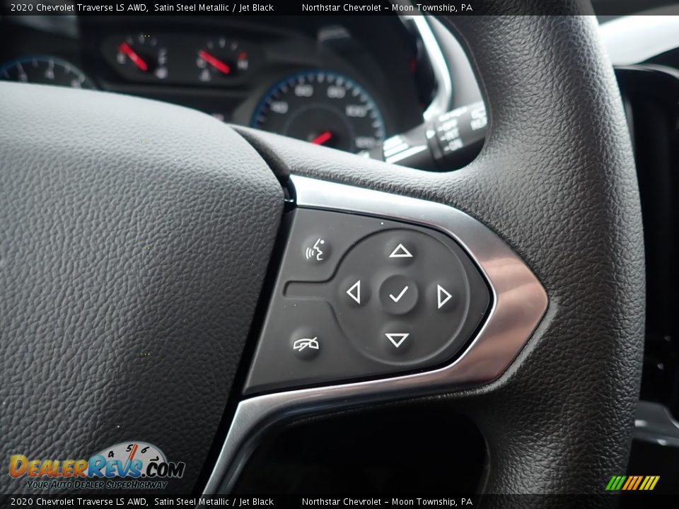 2020 Chevrolet Traverse LS AWD Satin Steel Metallic / Jet Black Photo #19