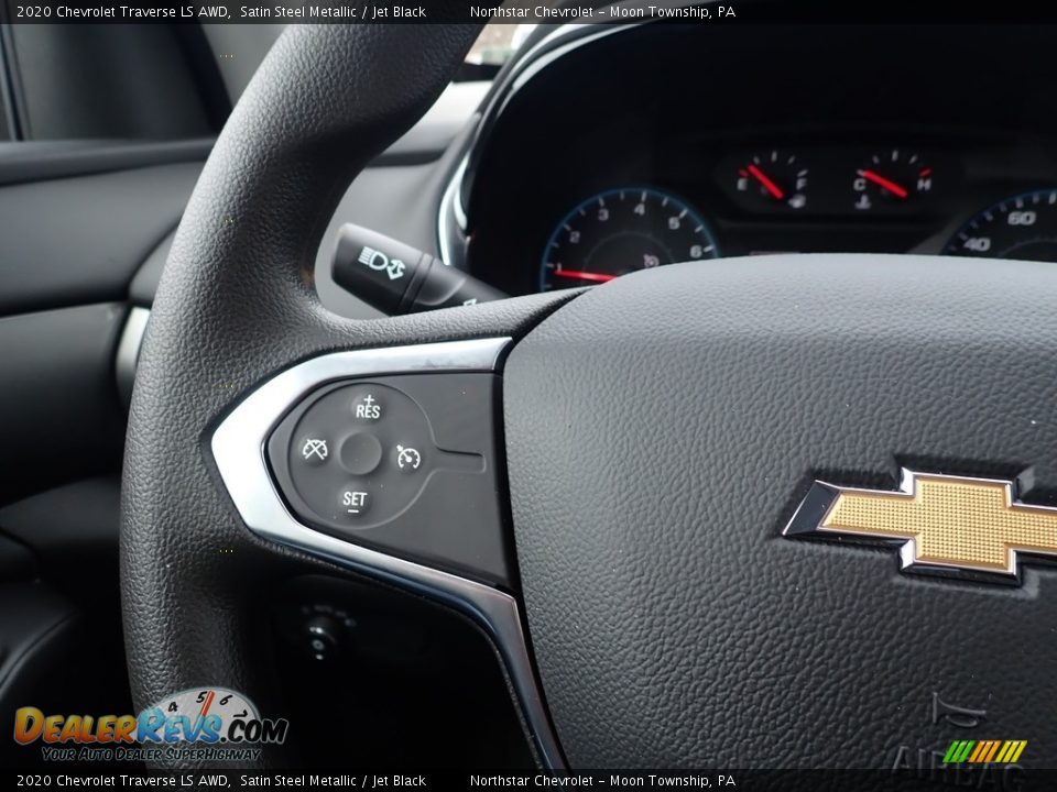 2020 Chevrolet Traverse LS AWD Satin Steel Metallic / Jet Black Photo #20