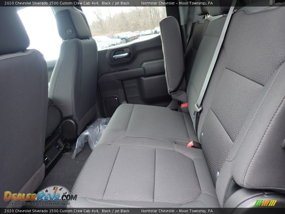 2020 Chevrolet Silverado 1500 Custom Crew Cab 4x4 Black / Jet Black Photo #11