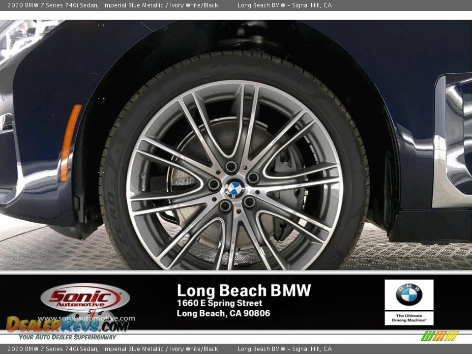 2020 BMW 7 Series 740i Sedan Imperial Blue Metallic / Ivory White/Black Photo #9