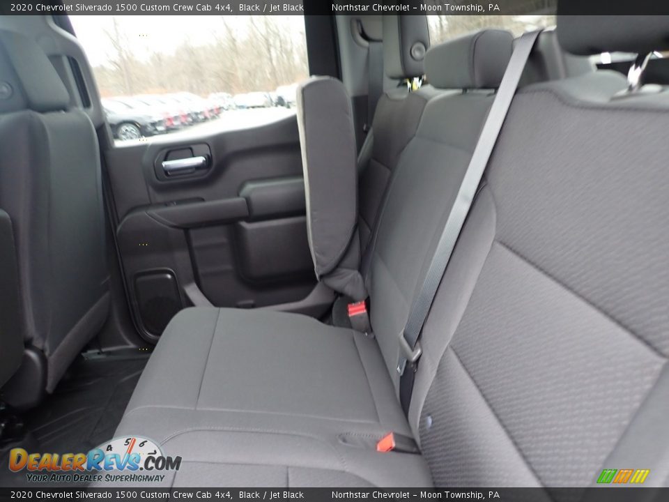 2020 Chevrolet Silverado 1500 Custom Crew Cab 4x4 Black / Jet Black Photo #12