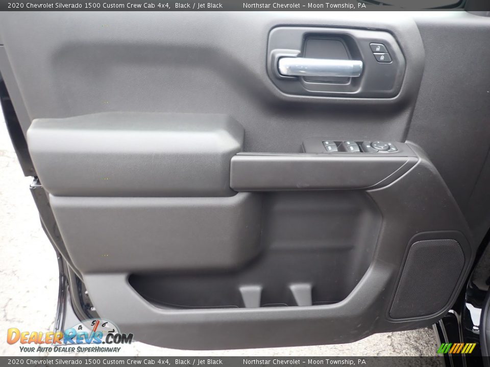 2020 Chevrolet Silverado 1500 Custom Crew Cab 4x4 Black / Jet Black Photo #15