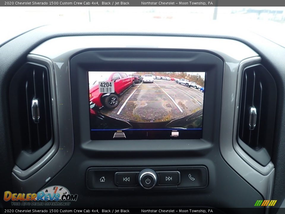 2020 Chevrolet Silverado 1500 Custom Crew Cab 4x4 Black / Jet Black Photo #18