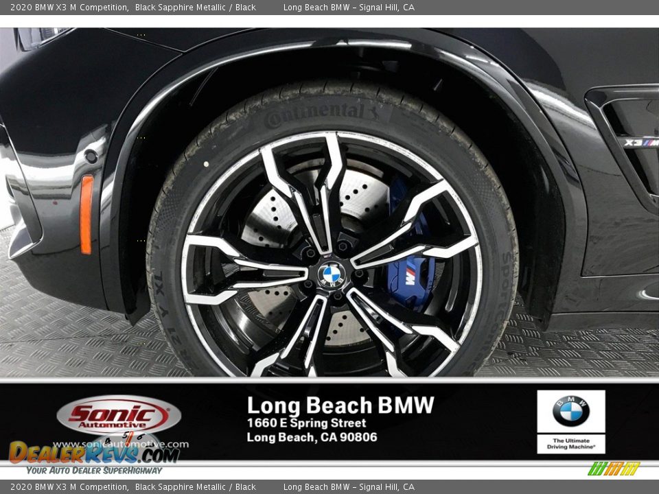 2020 BMW X3 M Competition Black Sapphire Metallic / Black Photo #9