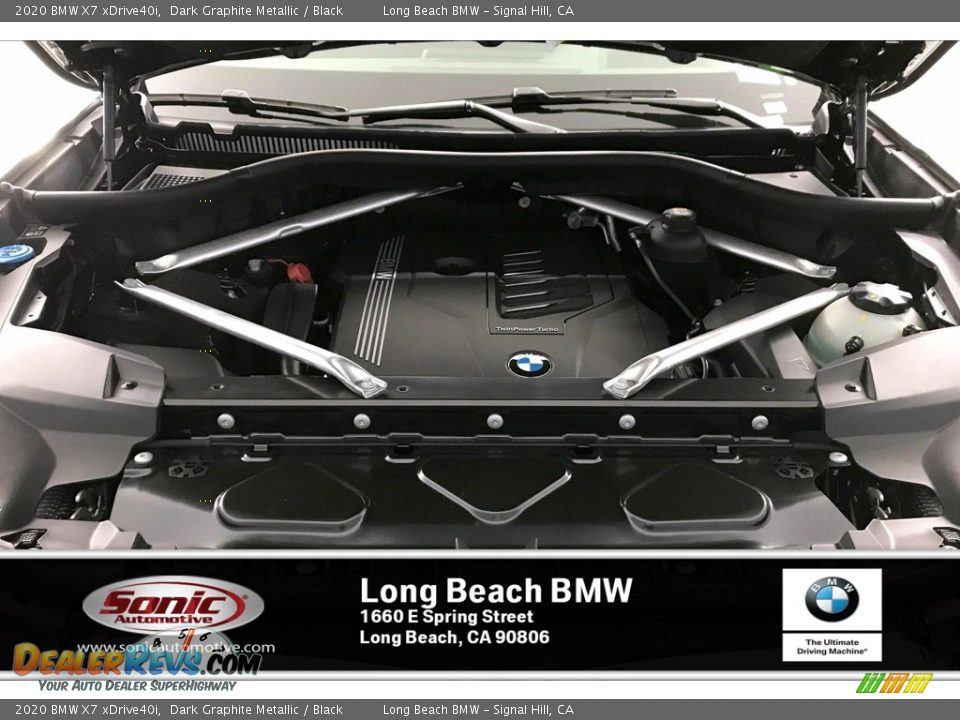 2020 BMW X7 xDrive40i Dark Graphite Metallic / Black Photo #8