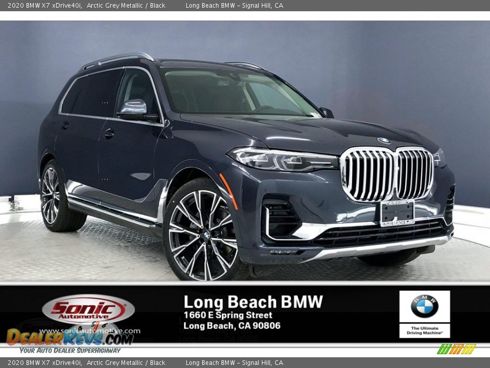 2020 BMW X7 xDrive40i Arctic Grey Metallic / Black Photo #1