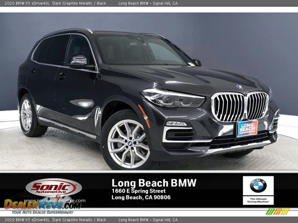 2020 BMW X5 sDrive40i Dark Graphite Metallic / Black Photo #1