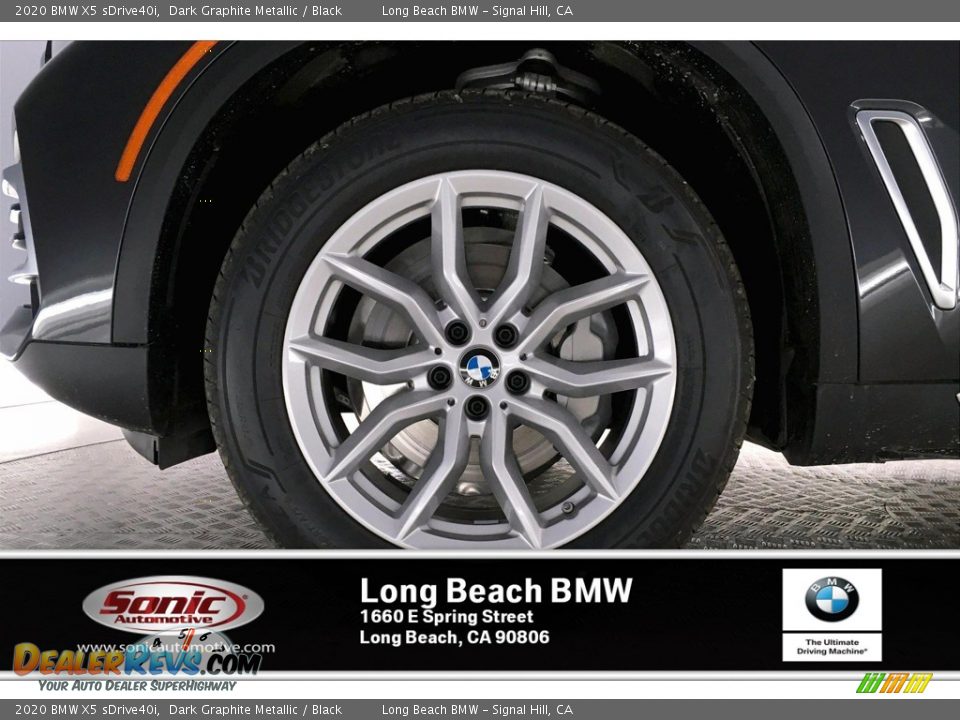 2020 BMW X5 sDrive40i Dark Graphite Metallic / Black Photo #9