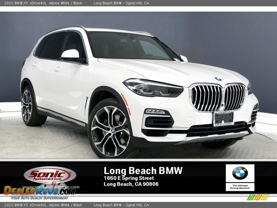 2020 BMW X5 xDrive40i Alpine White / Black Photo #1