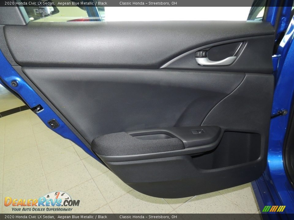 2020 Honda Civic LX Sedan Aegean Blue Metallic / Black Photo #10