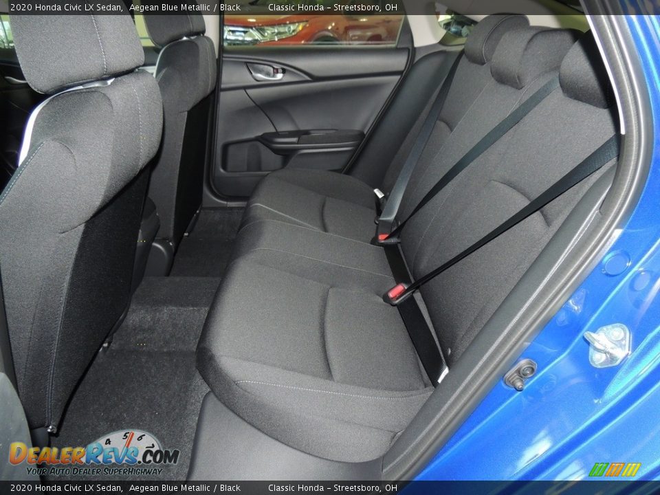 2020 Honda Civic LX Sedan Aegean Blue Metallic / Black Photo #13