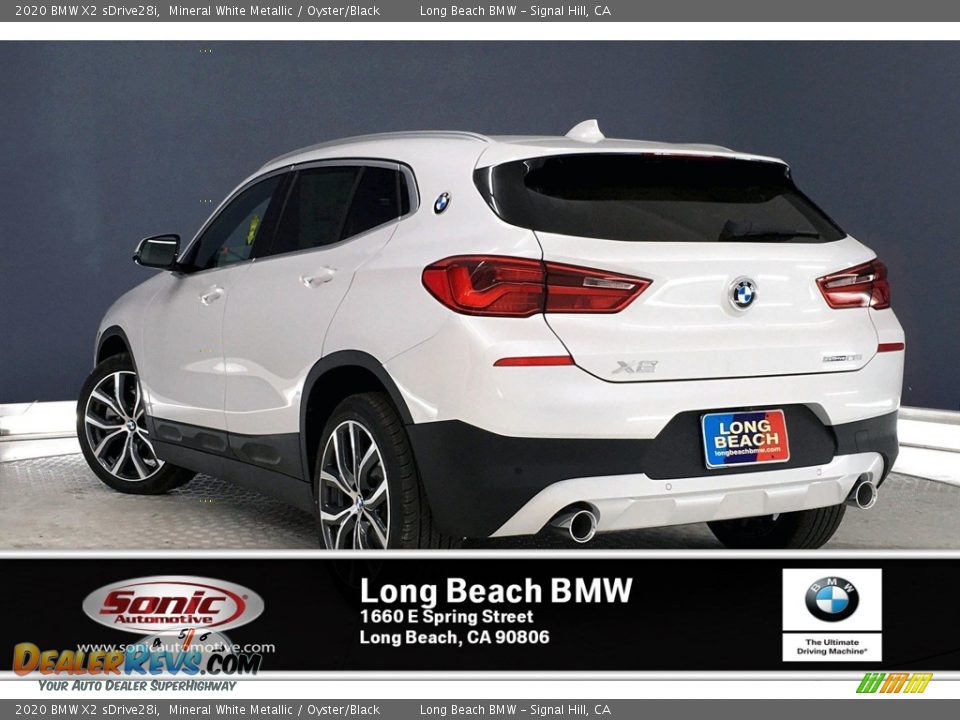 2020 BMW X2 sDrive28i Mineral White Metallic / Oyster/Black Photo #2