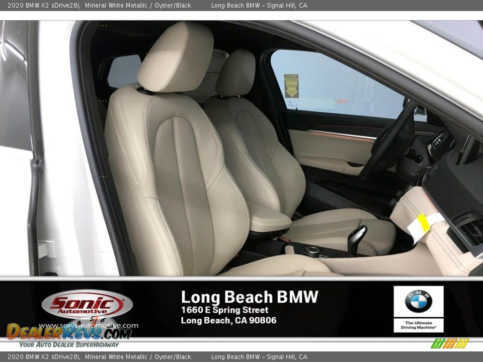 2020 BMW X2 sDrive28i Mineral White Metallic / Oyster/Black Photo #7