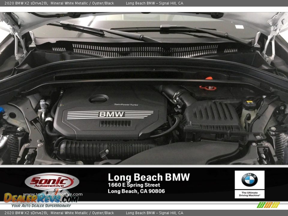 2020 BMW X2 sDrive28i Mineral White Metallic / Oyster/Black Photo #8