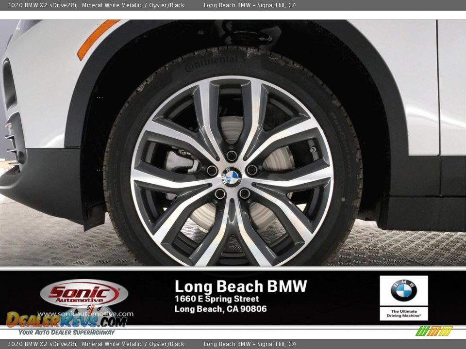 2020 BMW X2 sDrive28i Mineral White Metallic / Oyster/Black Photo #9