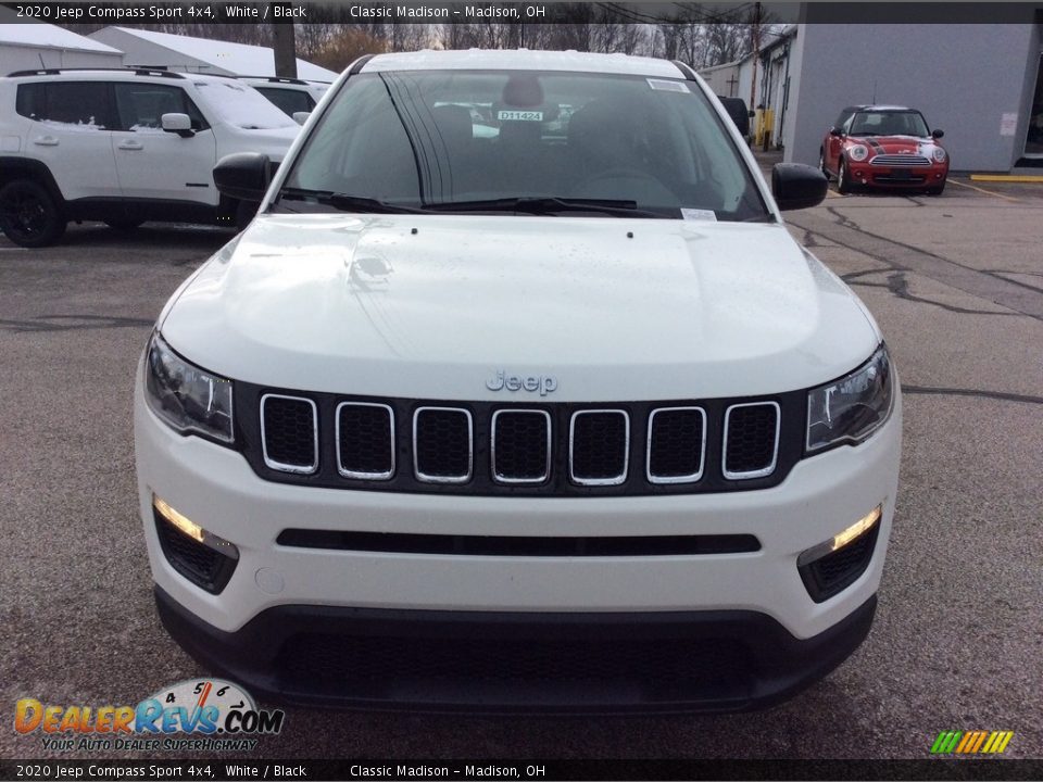 2020 Jeep Compass Sport 4x4 White / Black Photo #4