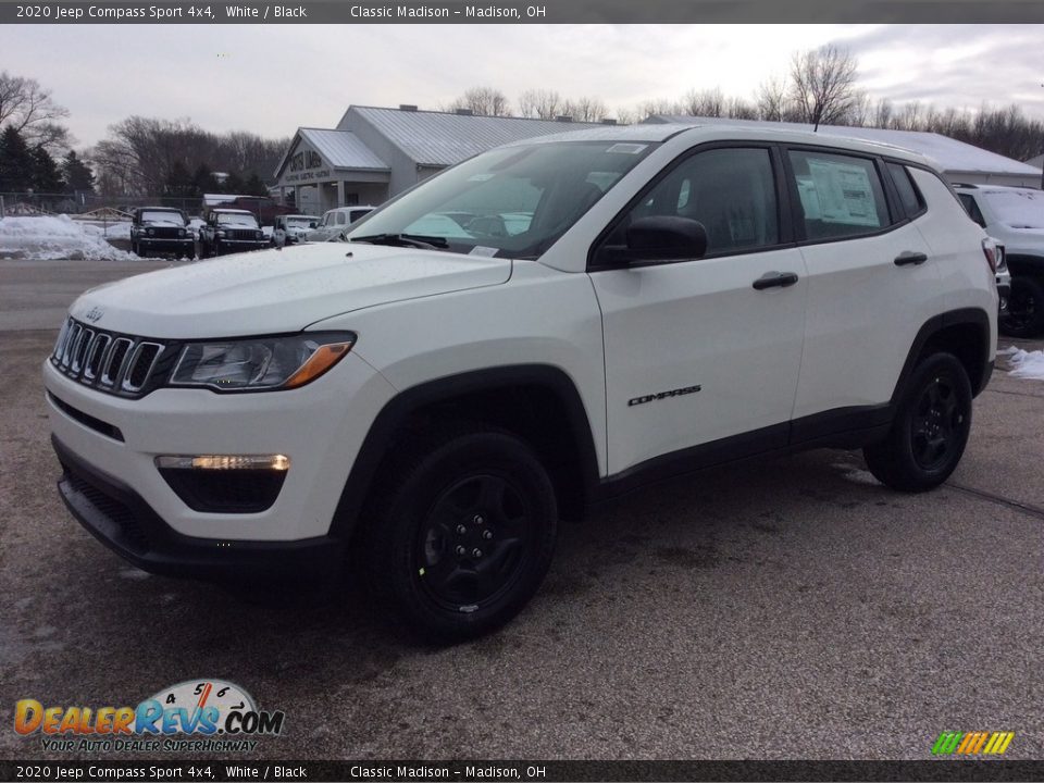 2020 Jeep Compass Sport 4x4 White / Black Photo #5