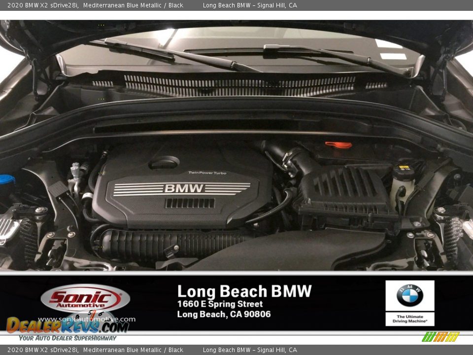2020 BMW X2 sDrive28i Mediterranean Blue Metallic / Black Photo #8