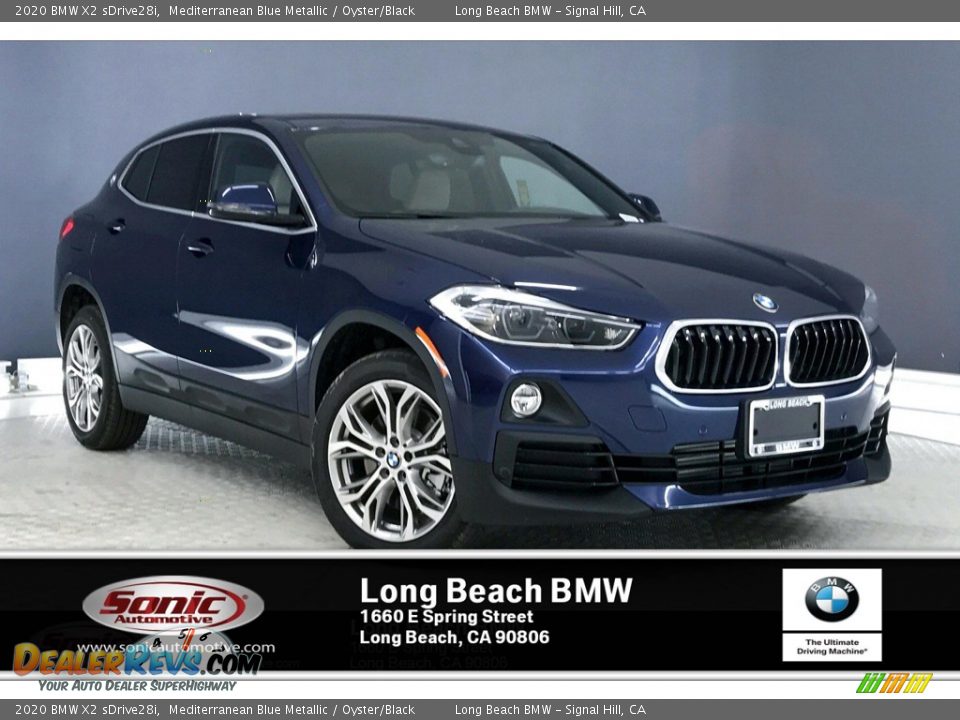 2020 BMW X2 sDrive28i Mediterranean Blue Metallic / Oyster/Black Photo #1