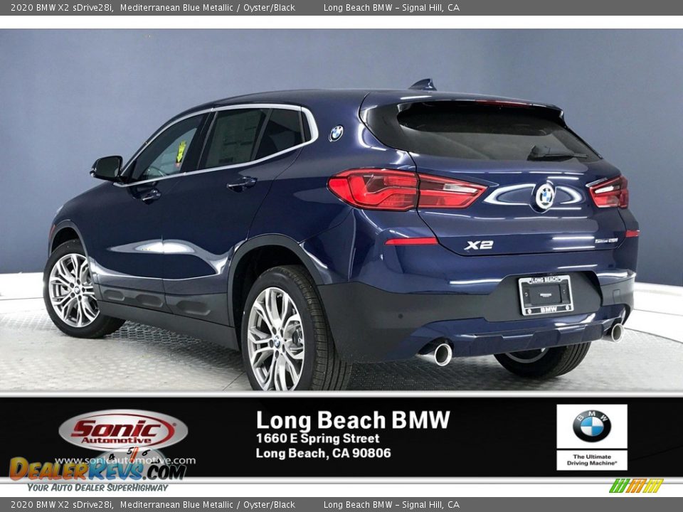 2020 BMW X2 sDrive28i Mediterranean Blue Metallic / Oyster/Black Photo #2