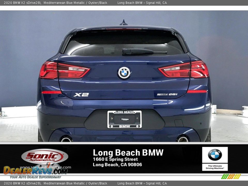 2020 BMW X2 sDrive28i Mediterranean Blue Metallic / Oyster/Black Photo #3