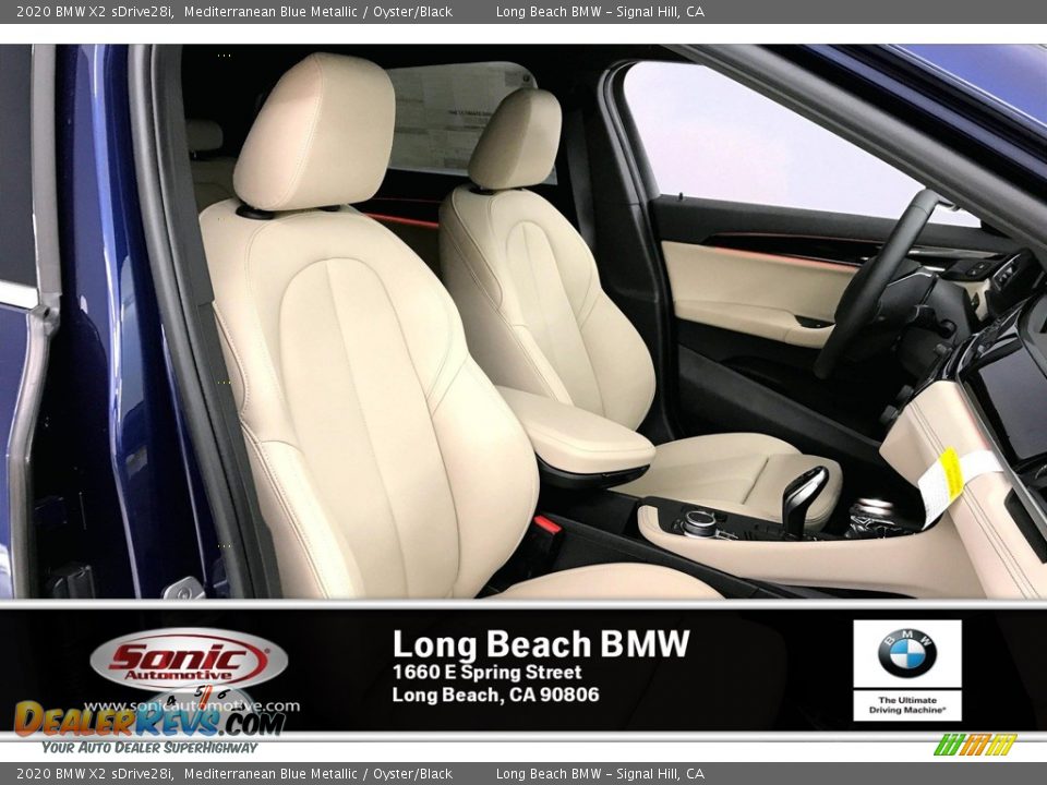 2020 BMW X2 sDrive28i Mediterranean Blue Metallic / Oyster/Black Photo #7