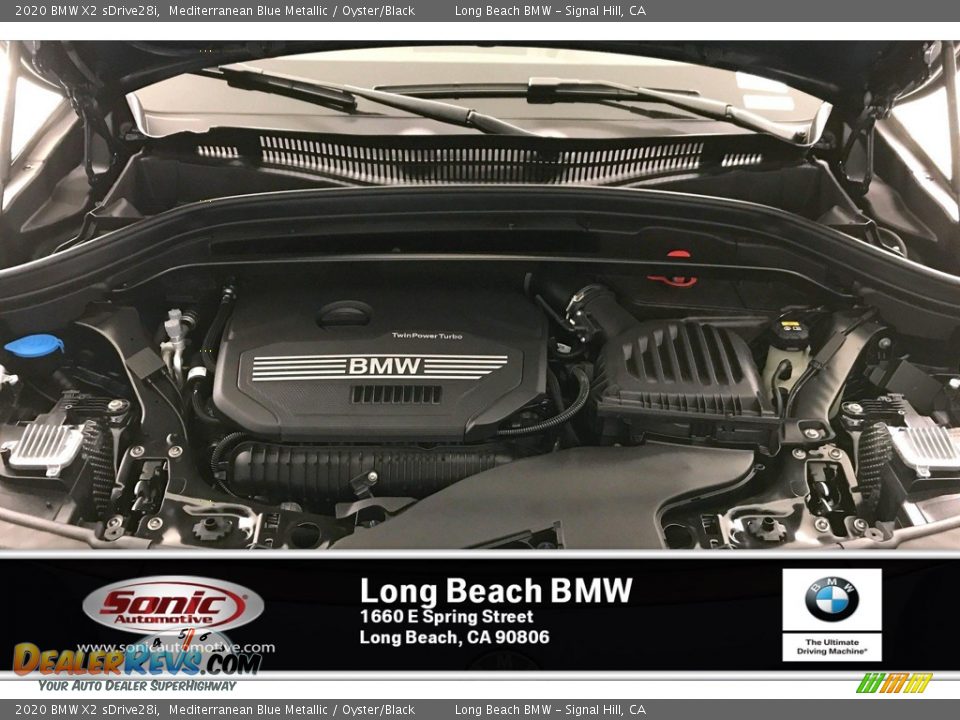 2020 BMW X2 sDrive28i Mediterranean Blue Metallic / Oyster/Black Photo #8
