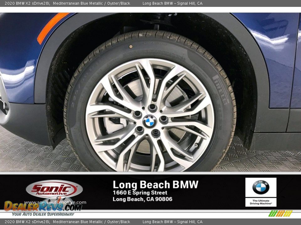 2020 BMW X2 sDrive28i Mediterranean Blue Metallic / Oyster/Black Photo #9