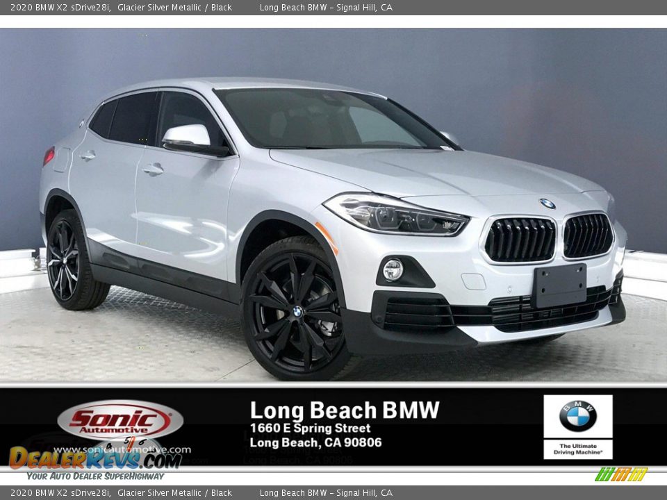 2020 BMW X2 sDrive28i Glacier Silver Metallic / Black Photo #1