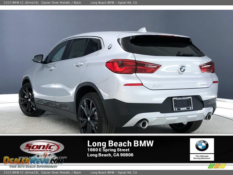 2020 BMW X2 sDrive28i Glacier Silver Metallic / Black Photo #2