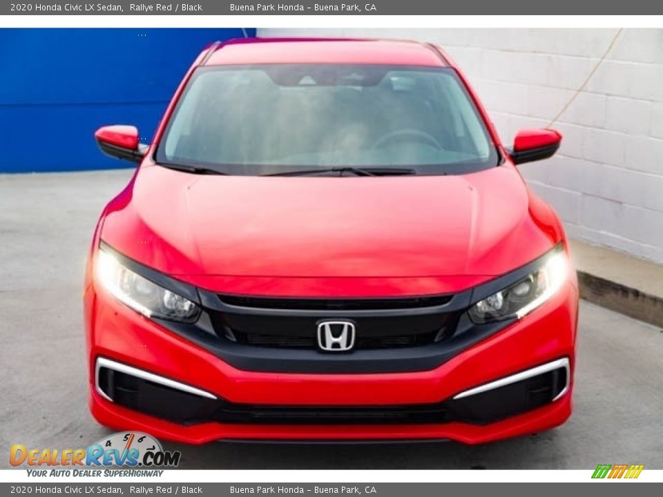 2020 Honda Civic LX Sedan Rallye Red / Black Photo #3