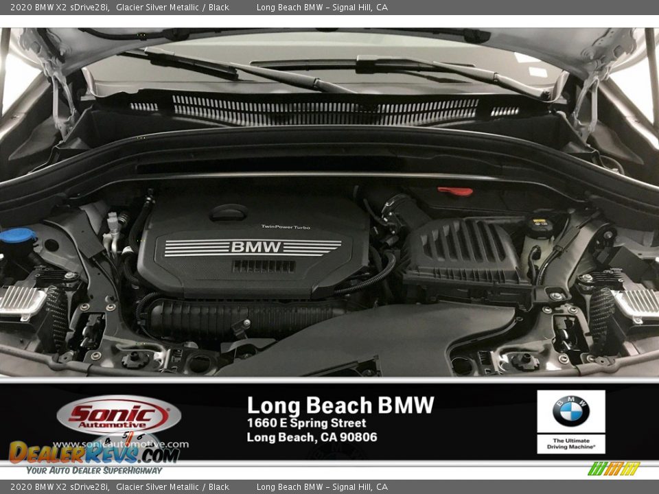2020 BMW X2 sDrive28i Glacier Silver Metallic / Black Photo #8