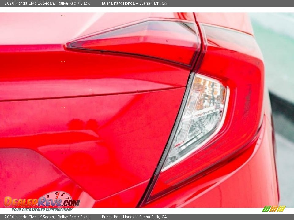 2020 Honda Civic LX Sedan Rallye Red / Black Photo #8