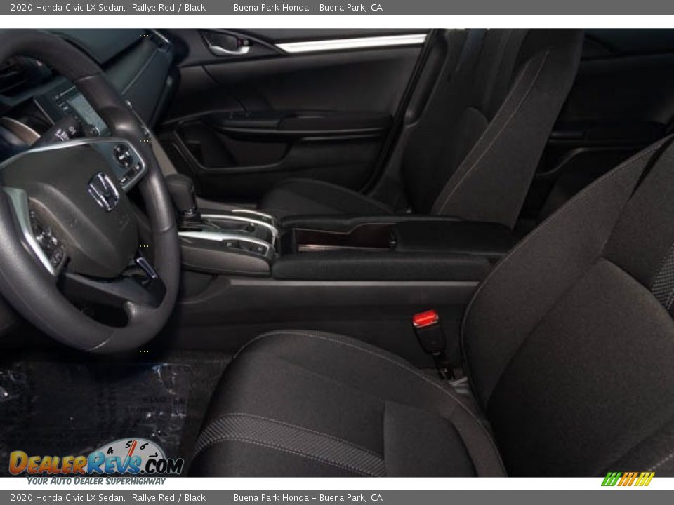 2020 Honda Civic LX Sedan Rallye Red / Black Photo #16