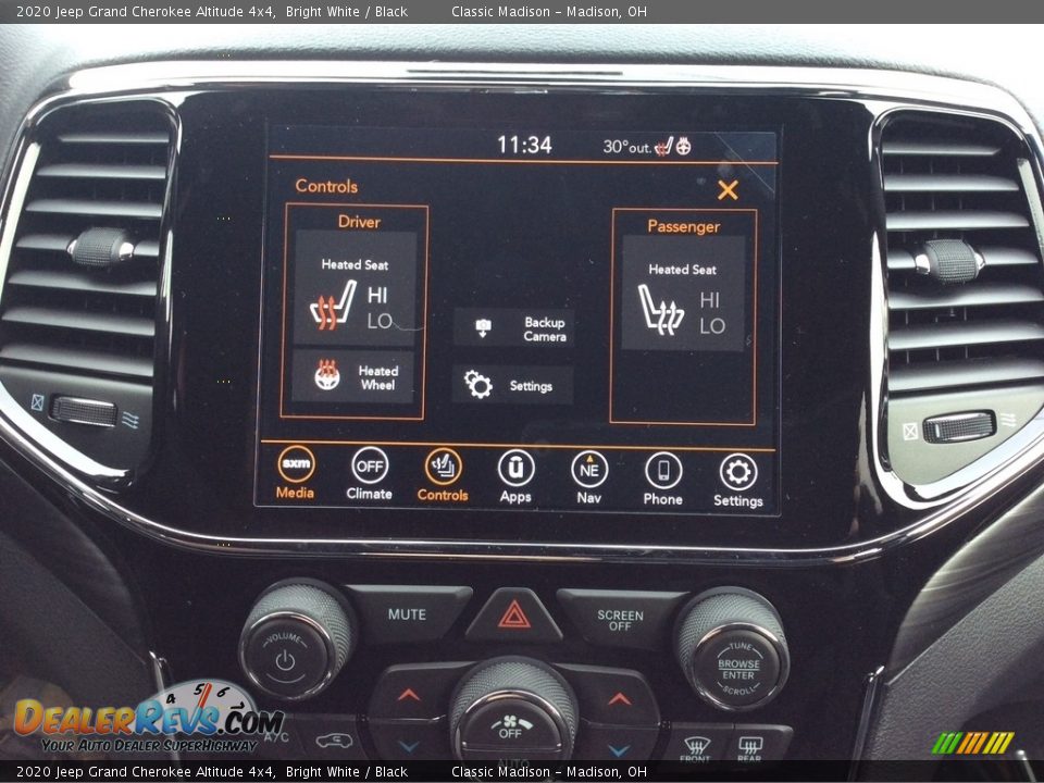 2020 Jeep Grand Cherokee Altitude 4x4 Bright White / Black Photo #15