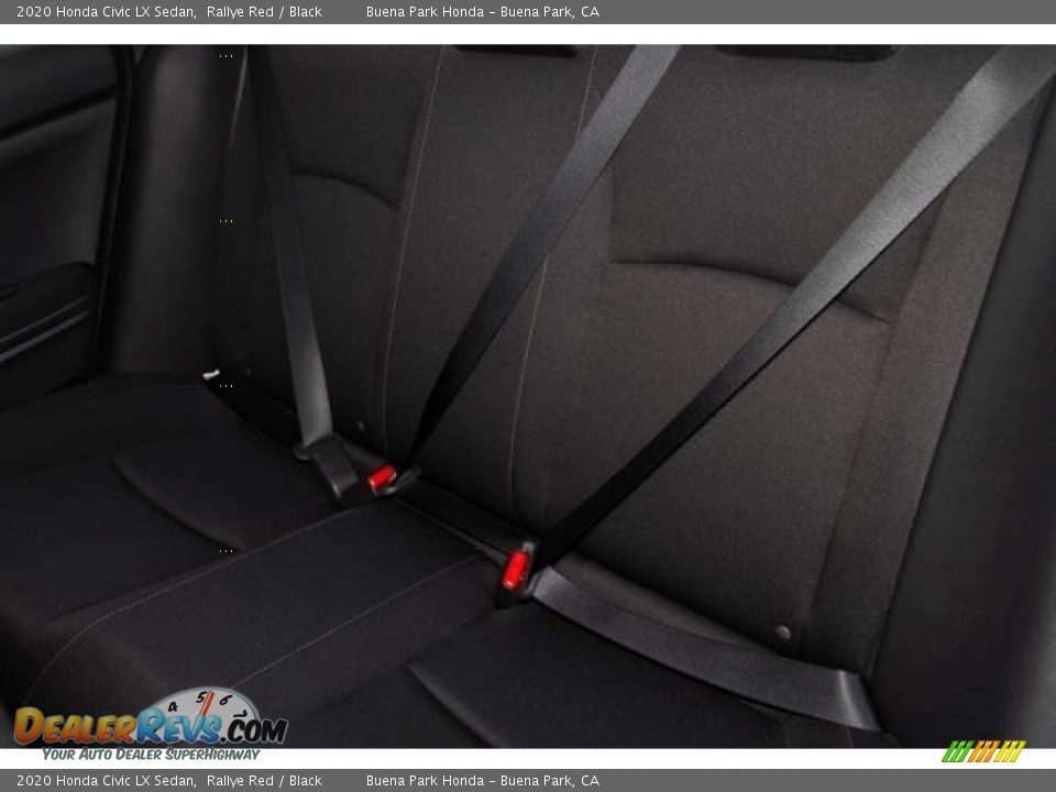 2020 Honda Civic LX Sedan Rallye Red / Black Photo #25