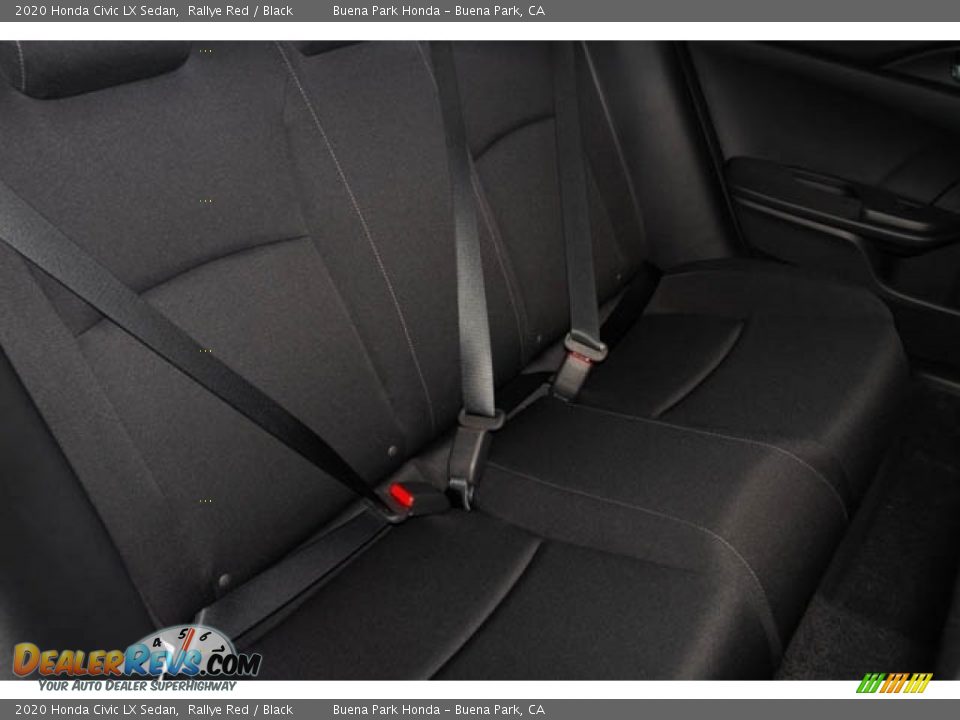 2020 Honda Civic LX Sedan Rallye Red / Black Photo #28