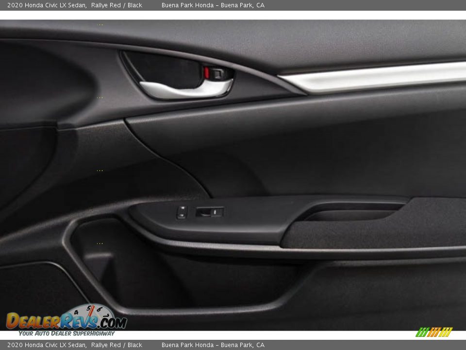 2020 Honda Civic LX Sedan Rallye Red / Black Photo #36