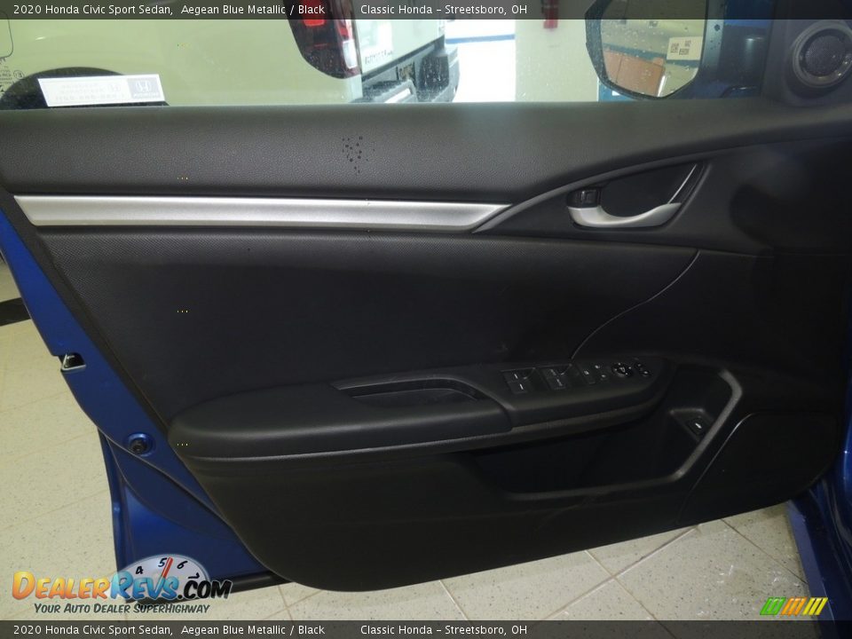 2020 Honda Civic Sport Sedan Aegean Blue Metallic / Black Photo #9